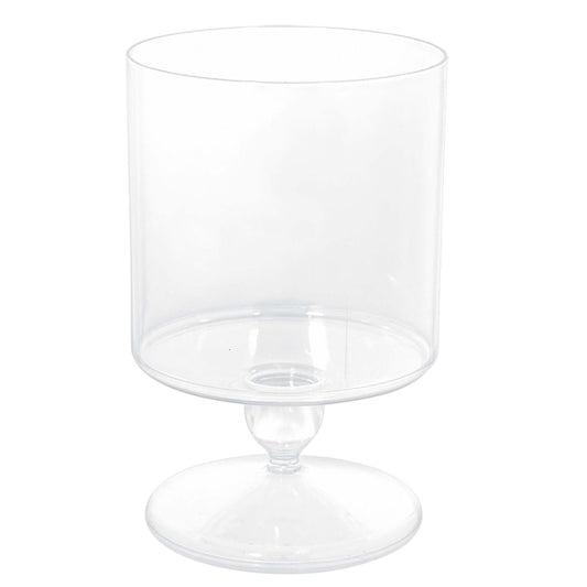 Clear Plastic Pedestal Cylinder Container 48oz