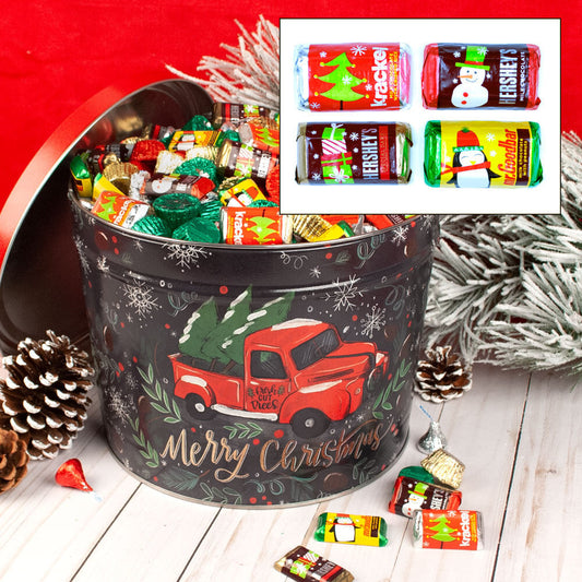 Tree Farm Truck 8 lb Hershey's Holiday Mix Tin