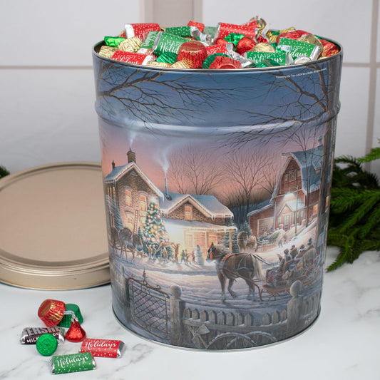 Personalized Trimming the Tree 16 lb Hershey's Happy Holidays Mix Gift Tin