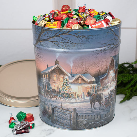 Trimming the Tree 16 lb Hershey's Holiday Chocolate Assortment Gift Tin