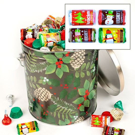 Golden Pinecones 3.7 lb Hershey's Holiday Mix Tin