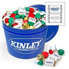 Digitally Printed Add Your Logo 8 lb Tin - Hershey's Holiday Assortment