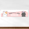 Personalized Kids Birthday Cats 5 Ft. Banner