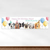 Personalized Kids Birthday Dogs 5 Ft. Banner