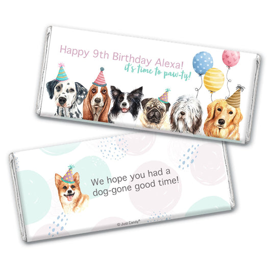 Personalized Dogs Birthday Hershey's Milk Chocolate Bar