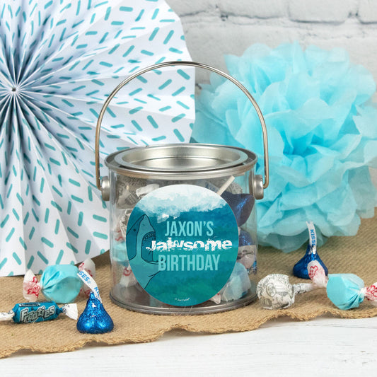 Personalized Kids Birthday - Shark Paint Can