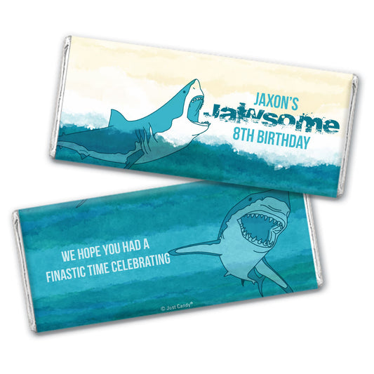 Personalized Shark Birthday Hershey's Milk Chocolate Bar