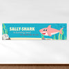 Personalized Kids Birthday Girl Shark 5 Ft. Banner