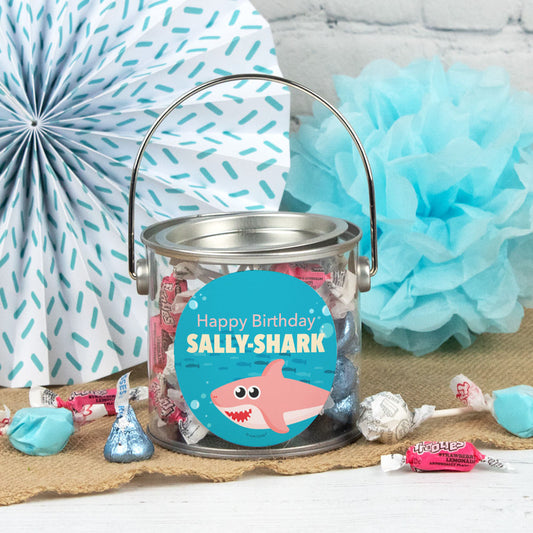 Personalized Kids Birthday - Shark Paint Can