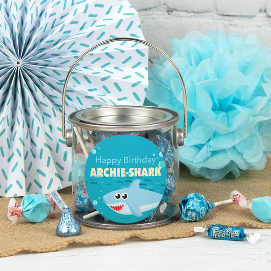 Personalized Kids Birthday - Shark Paint Can