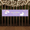 Personalized Unicorn Birthday 5 Ft. Banner Rainbow Unicorn - 5 Ft. Banner