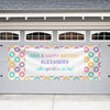 Personalized Donut Birthday Donut Party - Garage Banner