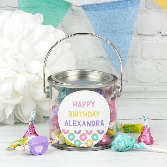 Personalized Kids Birthday - Donuts Paint Can