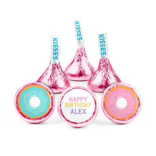 Personalized Donut Birthday Hershey's Kisses