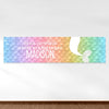 Personalized Mermaid Birthday Rainbow Mermaid - 5 Ft. Banner