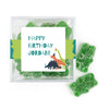 Personalized Dinosaur Birthday JUST CANDY� favor cube with Sugar Sanded Gummy Bears Blue Dino