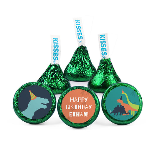 Personalized Dinosaur Birthday Hershey's Kisses