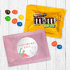 Personalized Kids Birthday Pink Dino Chocolate M&Ms Favor Bag