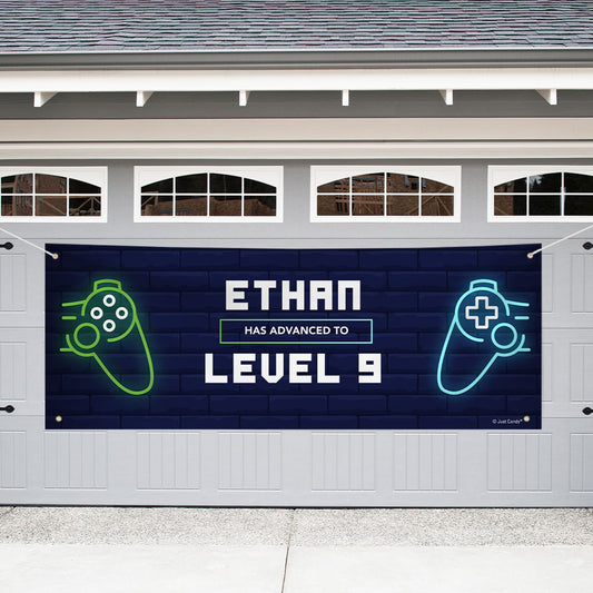 Personalized Gamer Birthday Giant Banner