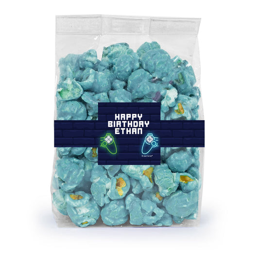 Personalized Gamer Birthday Candy Coated Popcorn 3.5oz Bag