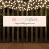 Personalized Rainbow Birthday Watercolor Rainbows - 5 Ft. Banner