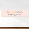 Personalized Rainbow Birthday Watercolor Rainbows - 5 Ft. Banner