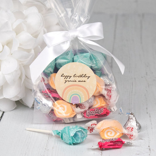 Personalized Kids Birthday Rainbow Goodie Bag