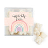 Personalized Rainbow Birthday JUST CANDY� favor cube with Sugar Sanded Gummy Bears Watercolor Rainbows