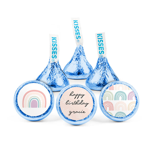 Personalized Rainbow Birthday Hershey's Kisses