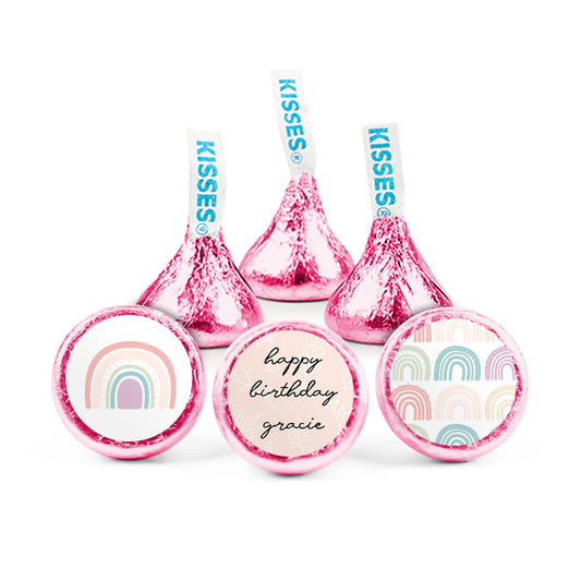 Personalized Rainbow Birthday Hershey's Kisses