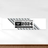 Personalized Graduation School Spirit Stripes 5 Ft. Banner