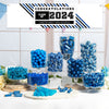 Personalized Blue Graduation School Spirit Stripes Deluxe Candy Buffet