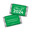 Personalized Green Graduation School Spirit Stripes Deluxe Candy Buffet