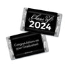 Personalized Black Graduation School Spirit Stripes Deluxe Candy Buffet