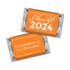 Personalized Orange Graduation School Spirit Stripes Deluxe Candy Buffet