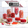 Personalized Red Graduation School Spirit Stripes Deluxe Candy Buffet