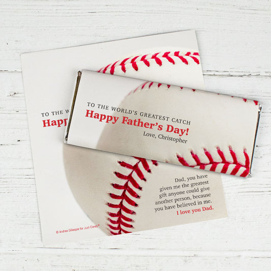 Personalized Father's Day World's Greatest Catch Chocolate Bar Wrappers