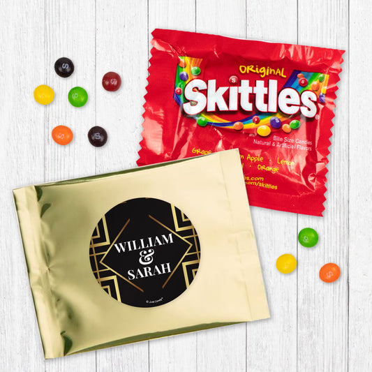 Personalized Wedding Classic Skittles Favor Bag