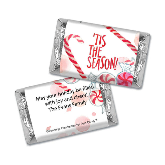 Personalized Christmas 'Tis the Season Mini Wrappers