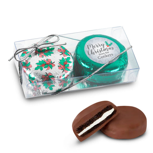 Personalized Merry Christmas 2Pk Chocolate Covered Oreo Cookies