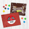 Personalized Kids Birthday Racing Chocolate M&Ms Favor Bag