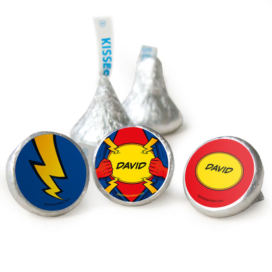 Birthday Superhero Personalized Assembled Kisses