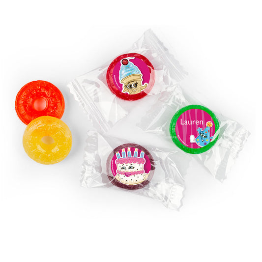 Birthday Partykin Themed Personalized 5 Flavor Hard Candy