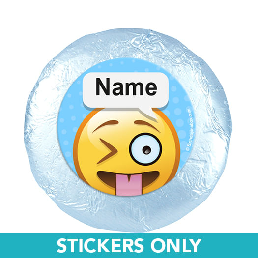 Emojis Personalized 1.25" Stickers (48 Stickers)