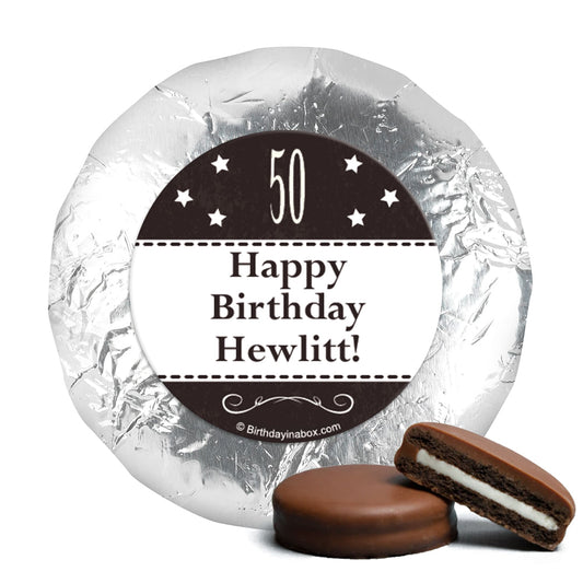 Vintage Elite Birthday Personalized Milk Chocolate Covered Oreos