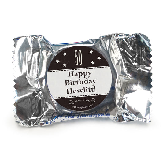 Vintage Elite Birthday Personalized Peppermint Patties - pack of 70