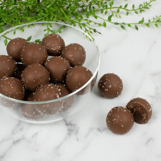 Sea Salt Caramel Milk Chocolate Truffle-Bite Size 5lb