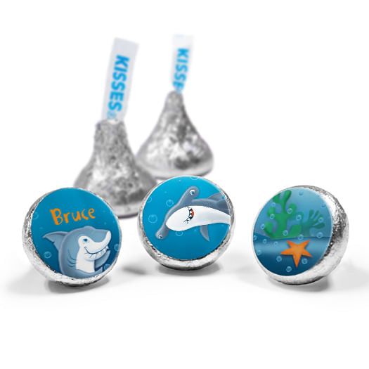 Personalized Birthday Shark Hershey's Kisses