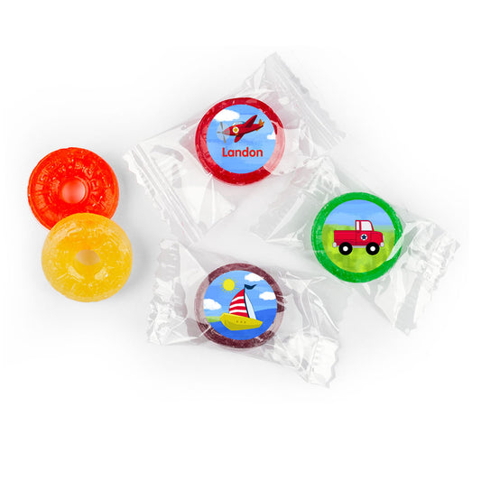 Personalized Birthday Sky & Sea Life Savers 5 Flavor Hard Candy