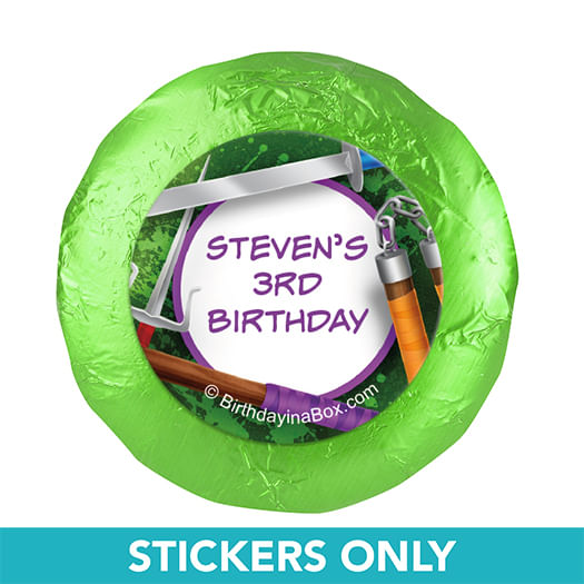 Personalized Birthday Ninja Power 1.25" Stickers (48 Stickers)